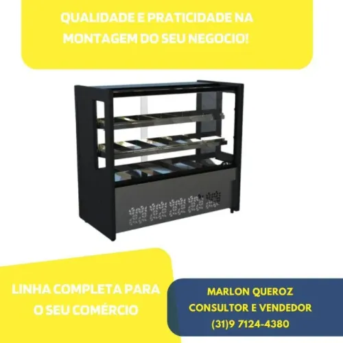 Balcão Estufa 1,25m Polar Platinum