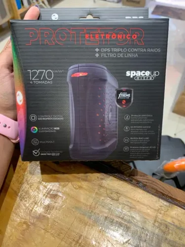 Protetor eletrônico 4 tomadas Ragtech