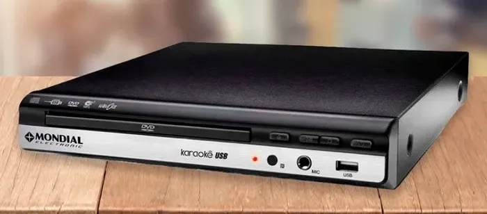 Dvd Mondial Electronic Modelo D-15 Karaokê Usb *** Conservado ***