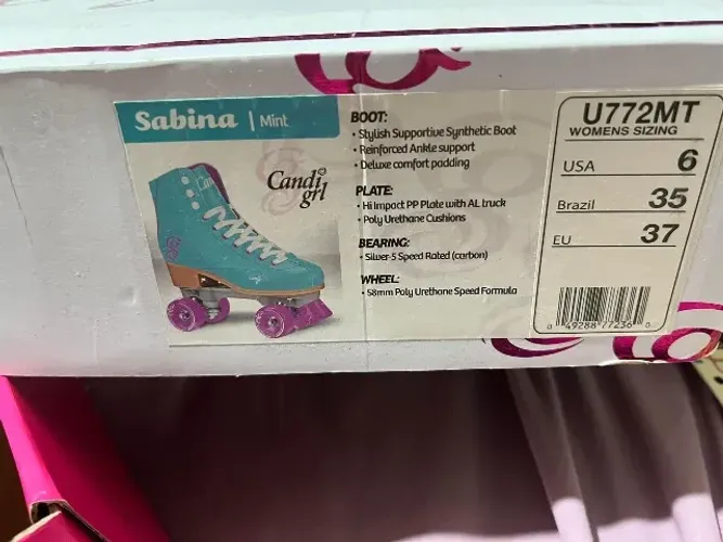Patins bota de couro tam 35