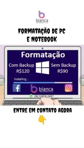 Formatação de PC e Notebook - Rápido e Seguro