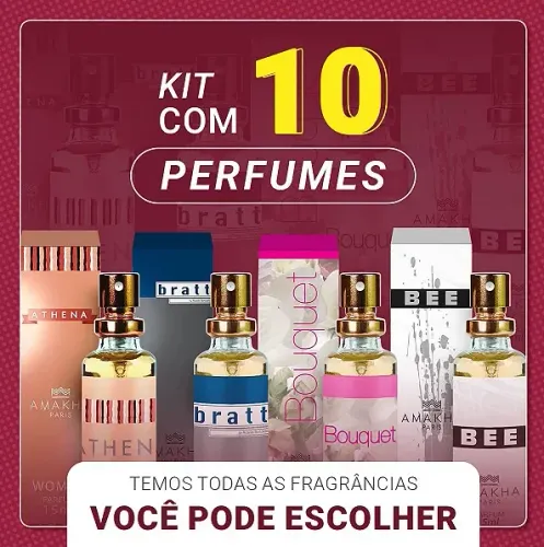 KIT 10 PERFUMES AMAKHA PARIS ( FAÇA SUAS ESCOLHAS DAS FRAGRÂNCIAS)