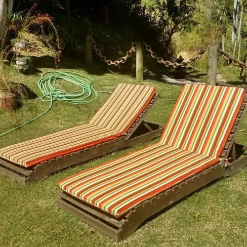 Colchão para espreguiçadeira,tecido impermeável Acquablock.