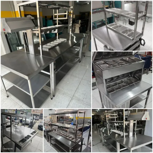 Mesas inox para montagem-fabricamos sob medida em curto prazo