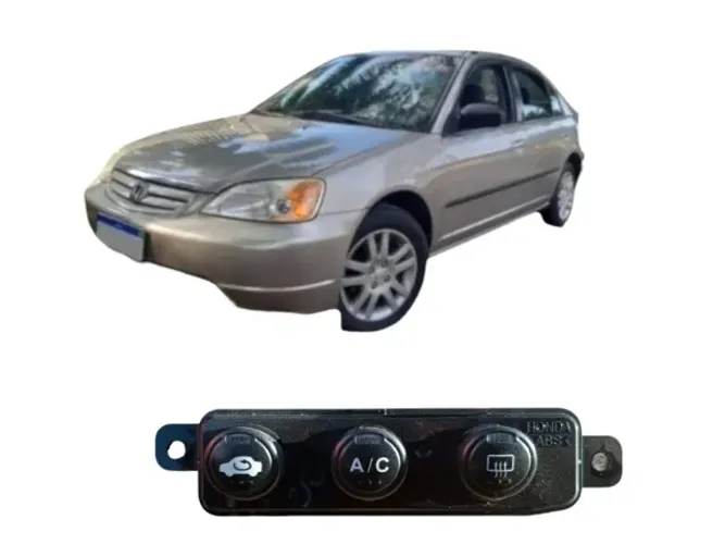 Botão ar-condicionado/desembaçador Honda Civic 2001/2006