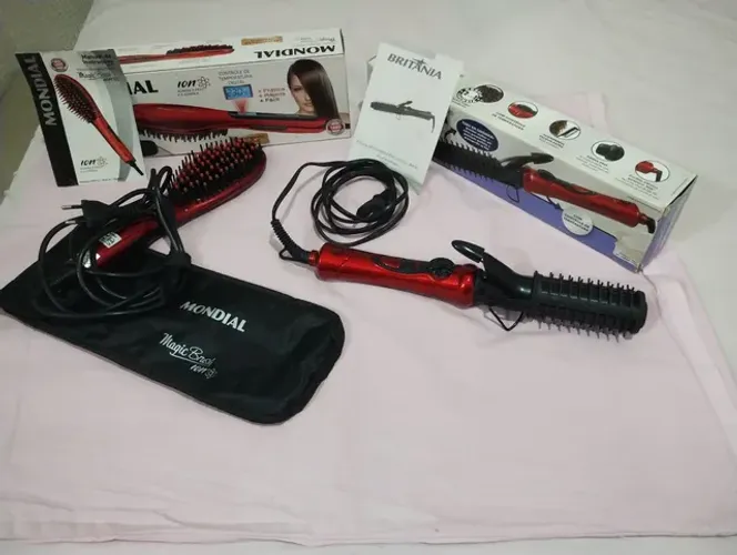 Escova Modeladora Britânia+ Escova Alisadora Digital