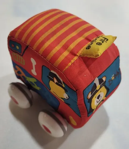 Brinquedo De Empurrar E Puxar P/ Bebês -carrinho De Bombeiro