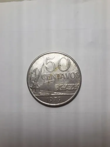 Moeda antiga 50 Centavos 1979.
