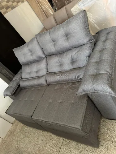 Sofá Retrátil e Reclinável Luxo 