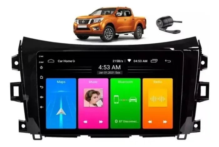 Central Multimidia Nissan Frontier 2017 A 2024 9 Polegadas Gps e wifi
