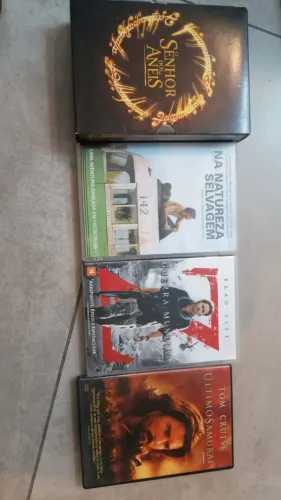 COMBO DVD´S - TRIOLOGIA SENHOR DOS ANEIS, NATUREZA SELVAGEM, Z E O ULTIMO SAMURAI