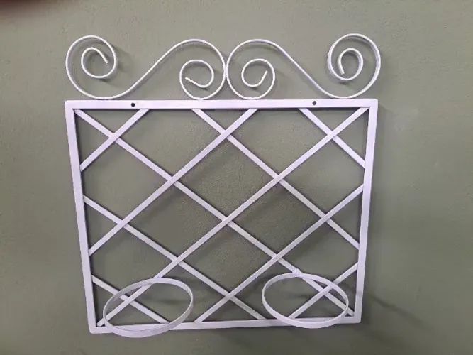 Jardim Vertical, Floreira de ferro, Suporte para vasos - Treliça