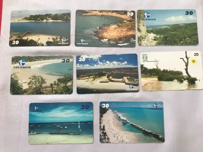 Coleção 10 Cartões Telefônicos Série Praias de Pernambuco 