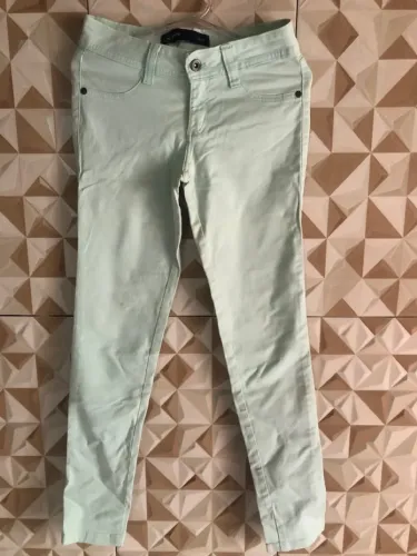 Calça Jeans Verde Claro