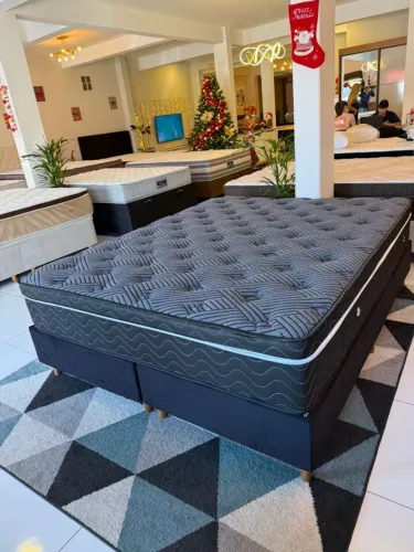 Cama box Casal ORTOBOM SEMINOVA TOP - Entrego!