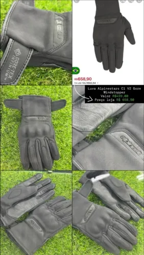 Luva Alpinestars C1 V2 Gore Windstopper