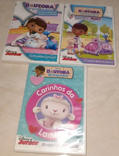 Kit 3 dvds doutora brinquedos disney