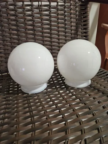 Globo Plafon Leitoso de Vidro para Iluminação