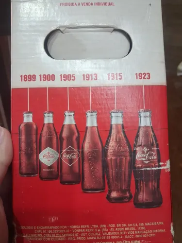 2 Garrafas- Coleção de Garrafas Coca-Cola Históricas
