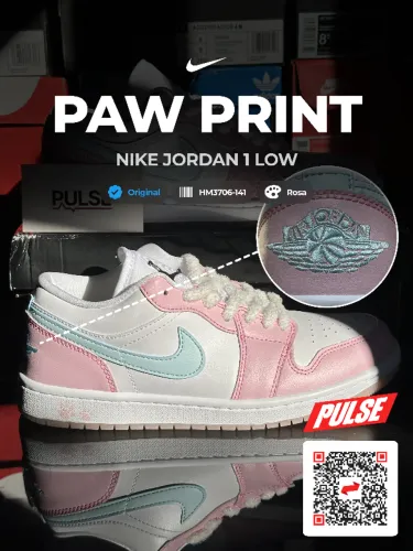 Nike Air Jordan 1 Low Paw Print - tamanho 38BR, original