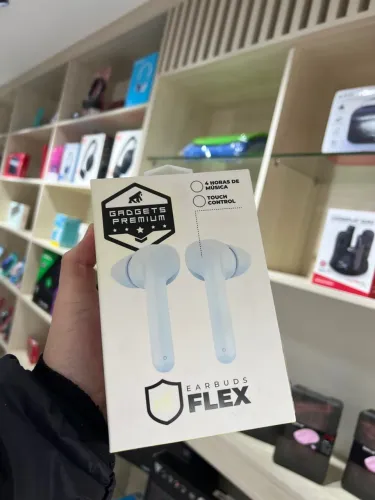 Fone de ouvido Flex Earbuds Gadgets Premium (Branco) - Loja Física