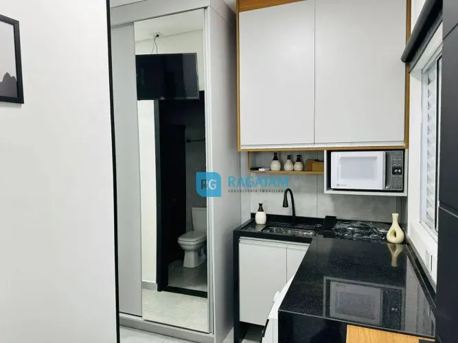 Studio com 1 dormitório para alugar, 18 m² por R$ 1.631,46/mês - Bom Retiro - São Paulo/SP