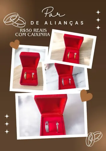 Par De Alianças Inox Com Caixinha 