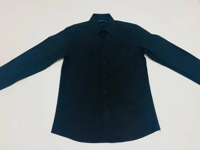 Camisa Social Crawford Tamanho 3 preto Ótimo Estado Detalhe