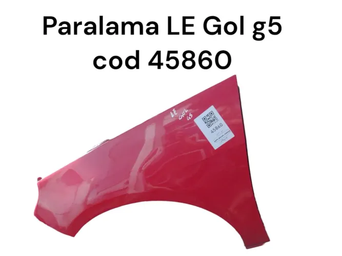 Paralama Dianteiro esquerdo Gol G5 Vermelho