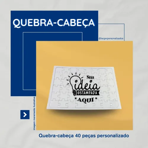 Quebra-cabeça Personalizado com 40 Peças