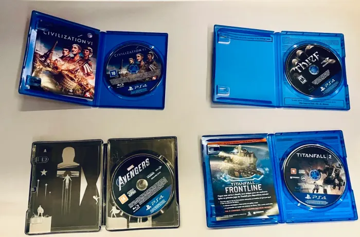 Jogos de PS4 - Civilization VI, Thief, Avengers e Titanfall 2