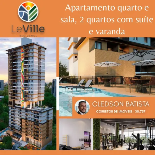 Le Ville, 1 E 2 Quartos, Distribuído Em 37M² A 61M² E 1 Vaga De Garagem Na Paralela. B3GKH