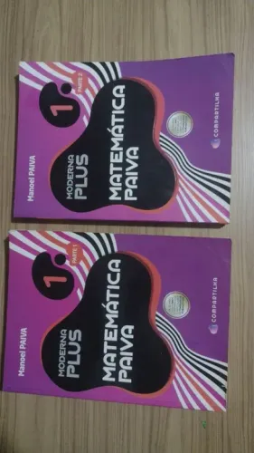 Livros Matemática Moderna Plus 1º Ano - PaIVA - 1ª e 2ª Parte