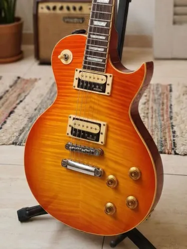 Guitarra Les Paul Vintage V100 + Pedais