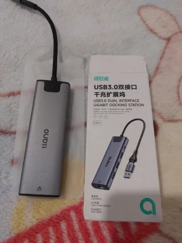 Hub USB 3.0 Dual Interface Gigabit Docking Station