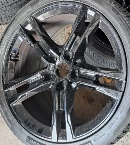 Rodas aro 18 Bmw série M Black piano duas talas 5x112 originais 