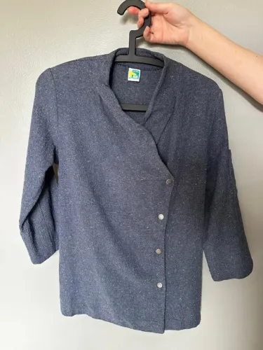 Dólmã Profissional Chef de Cozinha/Cozinheira Feminina Tamanho PP Azul AB Uniformes Nova 