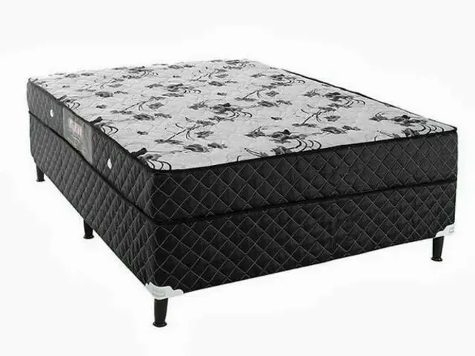 CAMA E COLCHÃO D33 CASAL 12X SEM JUROS 