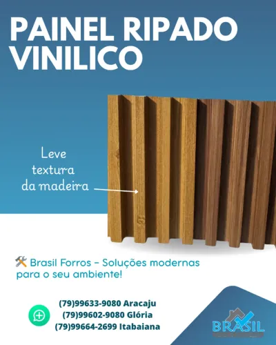 painel ripado de pvc e aluminio