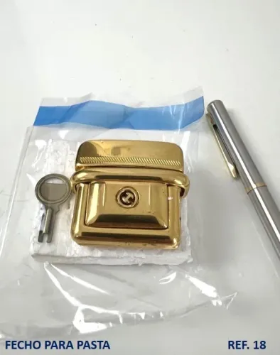Fecho para pastas , metal ouro