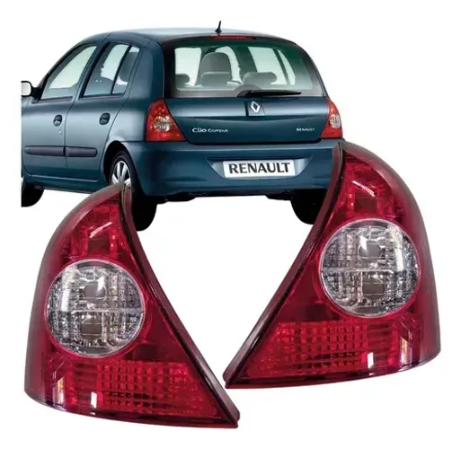 Lanterna Traseira Clio Hatch 2010 2011 2012 Bicolor lado Esquerdo 