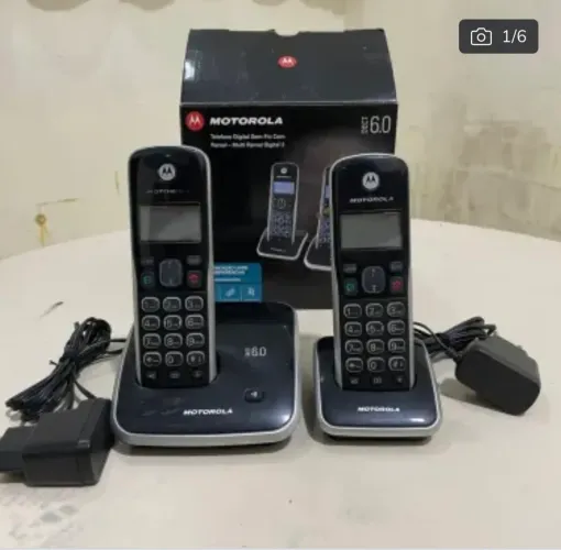 Telefone sem fio motorola com ramal