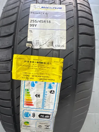 Jogo de 4 Pneus Michelin Primacy 4+ 255/45R18