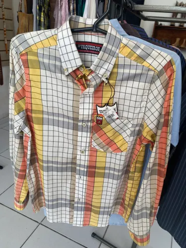 Camisa Masc ML Tam PP Os Vaqueiros c/ etiqueta