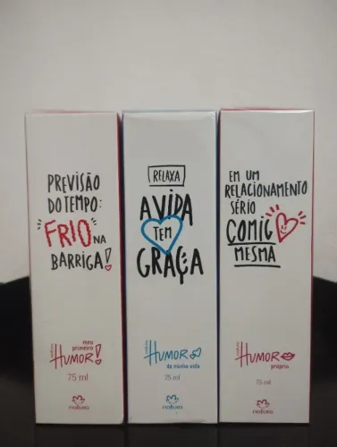PERFUMES LINHA HUMOR NATURA FEMININOS R$ 99,90 CADA 