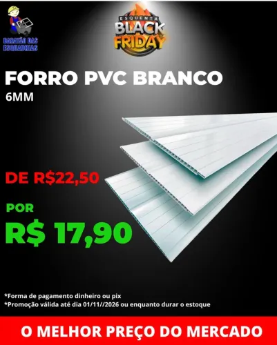 Forro PVC branco - Promoção!