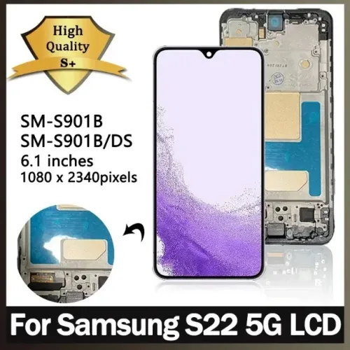 Tela LCD para Samsung S22 LCDS901B S901U S901W S901N S901E 