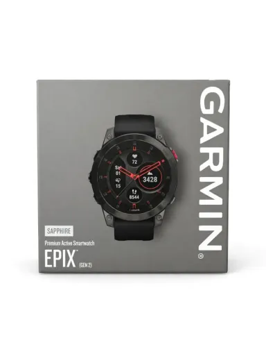 Garmin Epix (Gen 2) Sapphire Black Titanium - Novo Lacrado - Topo de Linha