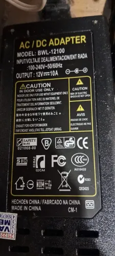 Fonte 12v 10A Plug P4
