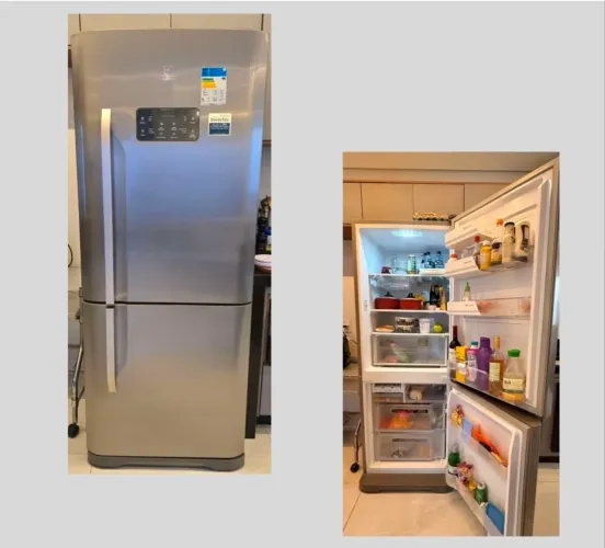 Geladeira Frost Free Inox Electrolux 454L